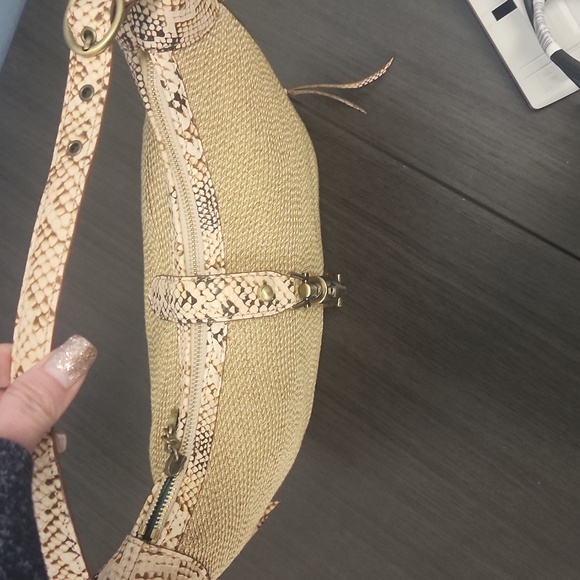 Host Pick! ERIC JAVITS - Jaqui bag with snakeskin accent NWOT - Picture 8 of 12